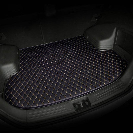 Black & Yellow Stitching Custom Car Trunk Mats