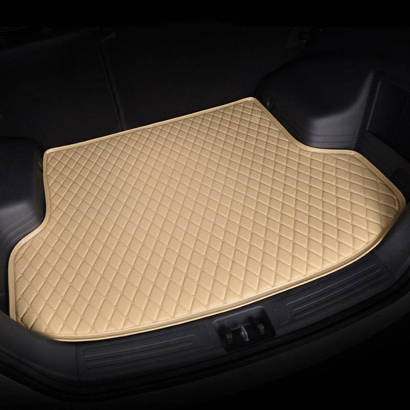 Beige Custom Car Trunk Mats