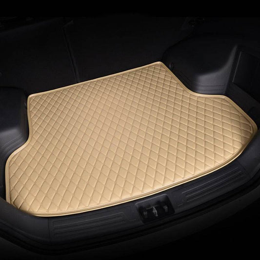 Beige Custom Car Trunk Mats