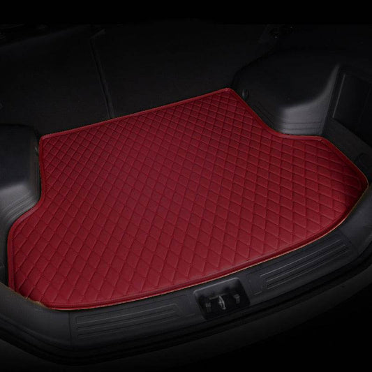 Wine Red Custom Car Trunk Mats